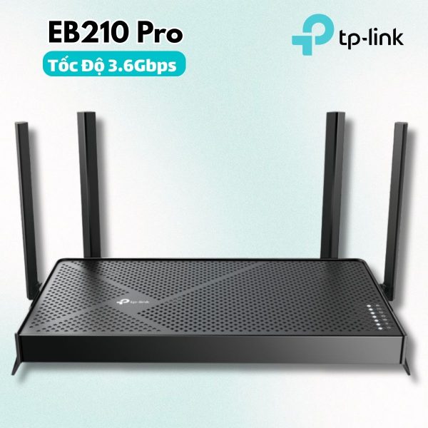 Router Wi-Fi 7 Băng Tần Kép BE3600 TP-Link EB210 Pro: Tốc Độ 3.6Gbps, Cổng 2.5G, Công Nghệ MLO, Hỗ Trợ EasyMesh & Quản Lý Đám Mây TAUC