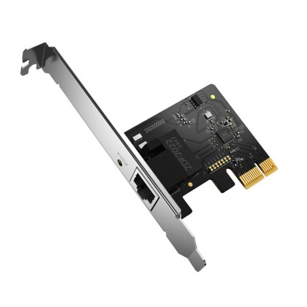 Card Mạng Gigabit PCIe Mercusys MA210E 1 cổng RJ45 Gigabit, Tốc Độ 10/100/1000 Mbps