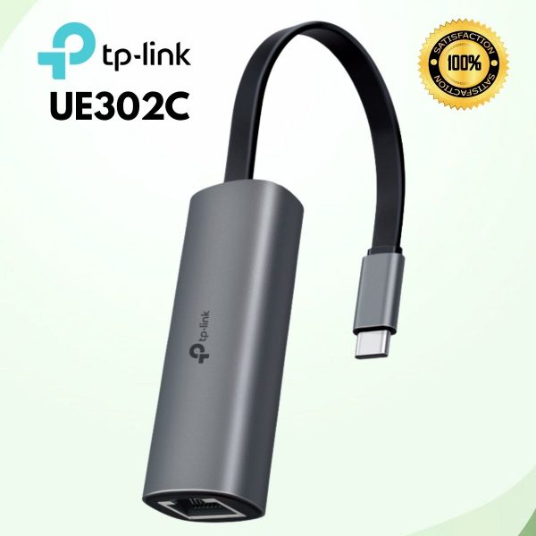 Bộ chuyển đổi USB Type-C sang Ethernet 2.5 Gigabit TP-Link UE302C, Trải nghiệm 4K/8K & Gaming, Tản nhiệt tốt