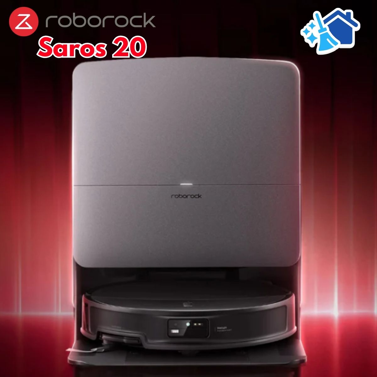 Robot Hút Bụi Roborock Saros 20: Lực Hút Khủng 35.000Pa, Robot Vượt Mọi Địa Hình & Thảm Dày, Hỗ trợ công nghệ StarSight 2.0