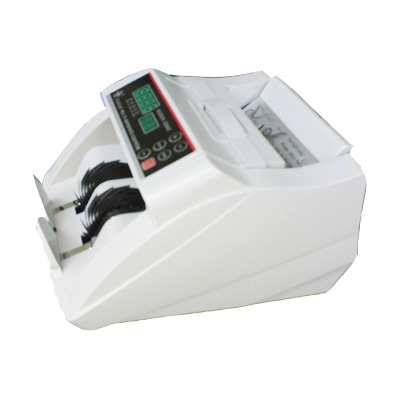 Máy đếm tiền CASHTA 4500UV hiển thị một mặt số lớn và một mặt số kéo dài, đếm được tiền giấy & Polymer.