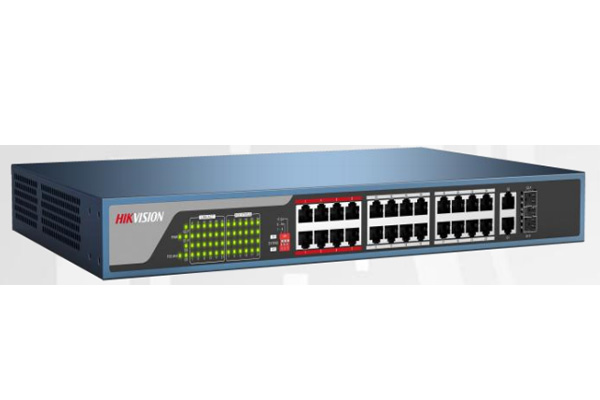 Switch PoE HIKVISION DS-3E0326P-E 24 port 10/100Mbps cấp nguồn Poe camera lên đến 250m