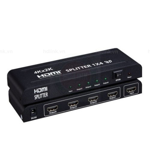 Bộ chia tín hiệu HDMI Splitter 1 ra 4 Full HD 1080P