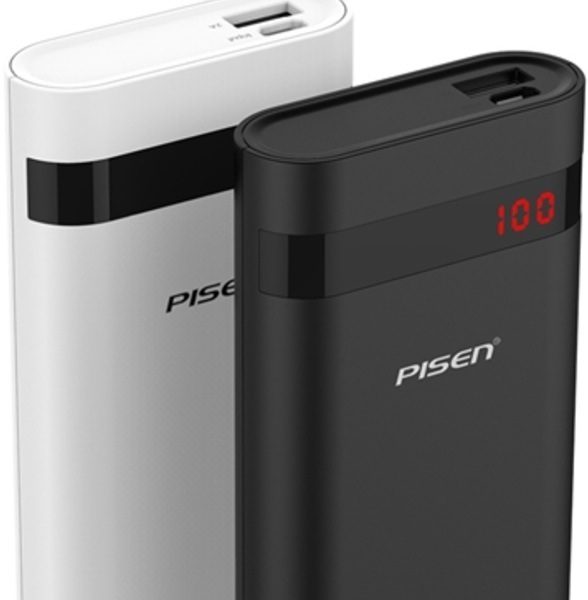 Pin sạc dự phòng PISEN 10000mAh đèn led hiển thị phần trăm Pin