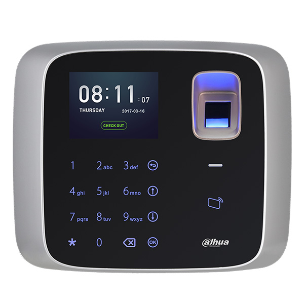Bộ kiểm soát cửa độc lập Dahua ASA2212A 1 cửa, phím bấm cảm ứng, màn hình LCD, xác thực bằng thẻ, vân tay, mật khẩu, có Camera