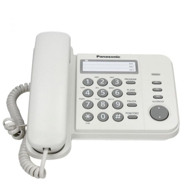 Điện thoại bàn Panasonic KX-TS520 3 số gọi nhanh, đèn báo cuộc gọi đến