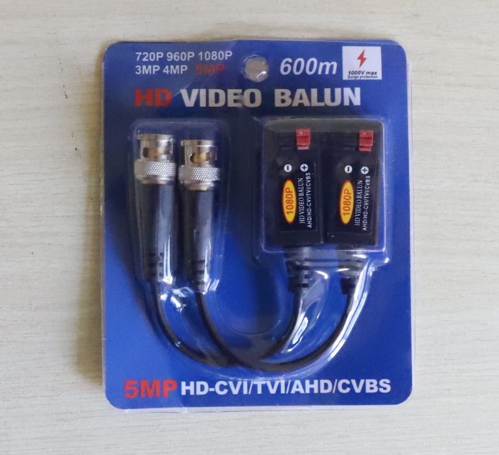 Balun 3011H hỗ trợ camera AHD/CVI/TVI 5MP khoảng cách lên tới 600m