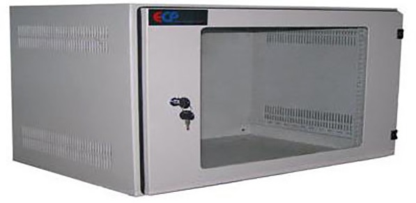 Tủ rack 6U ECP-WM6UW550C treo tường hoặc để bàn, 1 khóa, 1 ổ điện 4 port