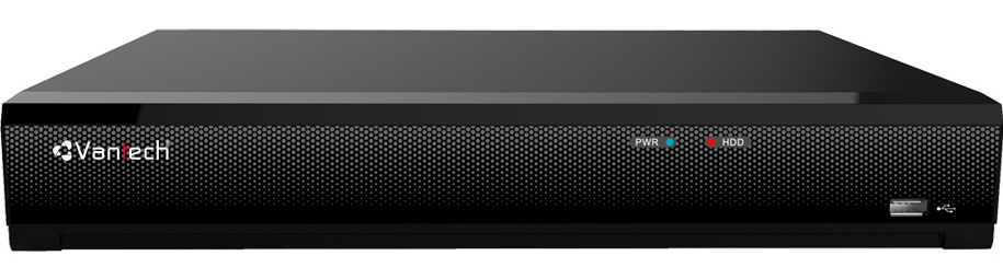 Đầu ghi hình Vantech VPH-N4404/4P 4 kênh H265, ghi hình 4K, 4 cổng PoE