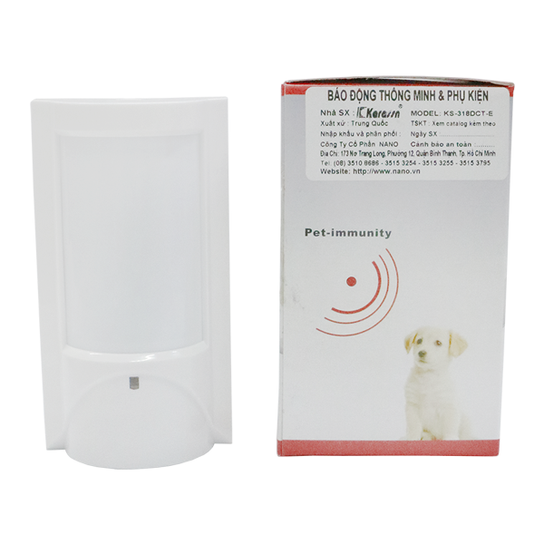 Đầu dò hồng ngoại không dây trong nhà KARASSN KS-318DCT, chống báo động giả vật nuôi