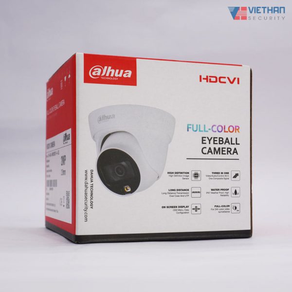Camera Dahua HAC-HDW1239TLP-A-LED Lite Plus FULL-COLOR 2.0 Megapixel, có mic ghi âm