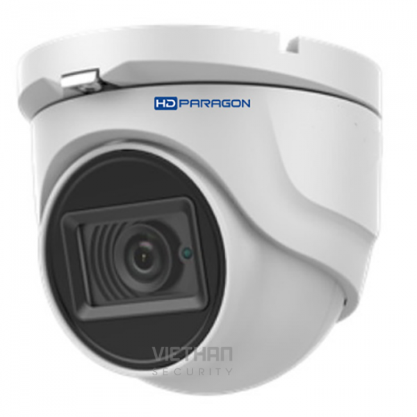 Camera HDPARAGON HDS-5885DTVI-IRMS 2.0 Megapixel, Có mic thu âm, Hồng ngoại 20m, vỏ sắt chống va đập