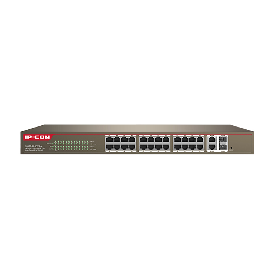 Thiết bị mạng HUB -SWITCH IPCOM  POE S3300-26-PWR-M