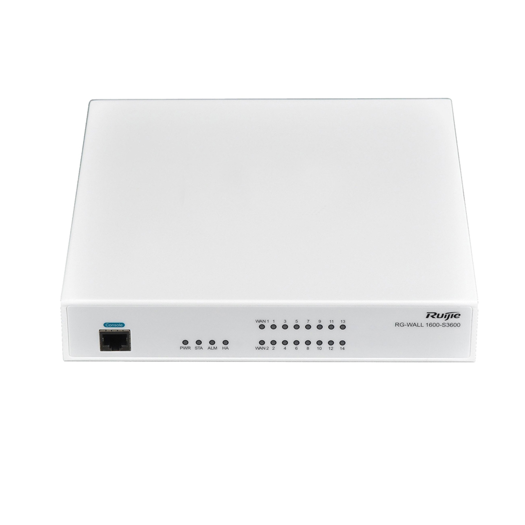 Thiết bị mạng HUB - SWITCH Ruijie RG-WALL 1600-S3600-LIS-1Y (16 cổng GE, 1U)