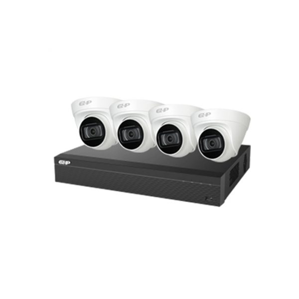 Bộ EZIP-KIT NVR1B04HC-4P/E/ 4-T1B20P ( 4 Camera 2 MP + 1 Đầu ghi 4 kênh)