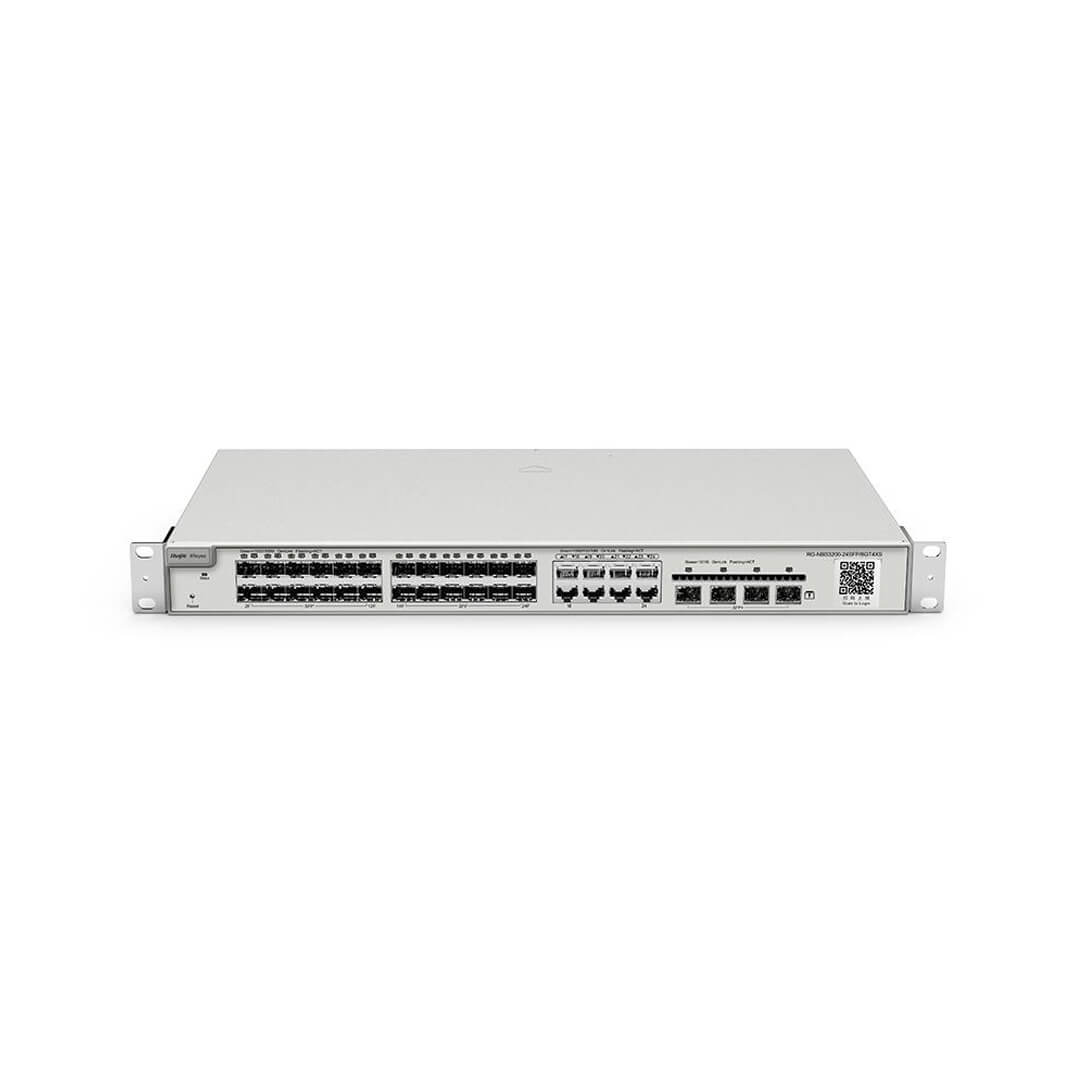 Thiết bị mạng HUB -SWITCH Ruijie RG-NBS3200-24SFP/8GT4XS ( 24-Port SFP L2 Managed Switch, 24  SFP Slots, 8 Gigabit RJ45 Combo Ports, 4 *10G SFP+ Slots, 19-inch Rack- mountable Steel Case )