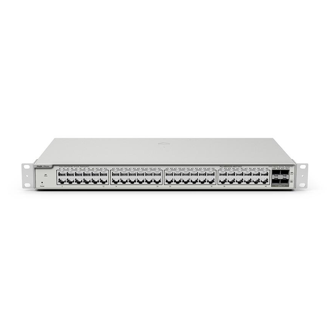 Thiết bị mạng HUB -SWITCH Ruijie RG-NBS5100-48GT4SFP ( 48-Port Gigabit L2+ Managed Switch,48 Gigabit RJ45 Ports,4 SFP Ports,19-inch Rack-mountable Steel Case, Static Routing )