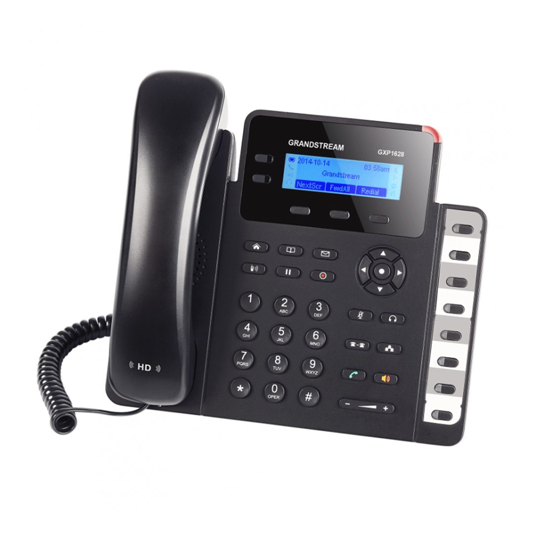 Điện thoại IP Grandstream GXP1628 (2 cổng LAN 10/100/1000 có PoE)