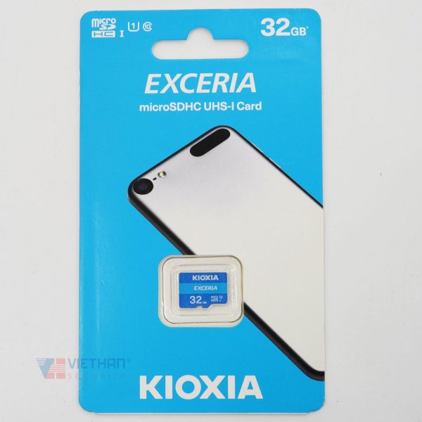 Thẻ nhớ 32GB MicroSDHC Kioxia tốc độ 100MB/s Class 10