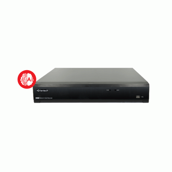 Đầu ghi hình IP Vantech VPH-N4408AI (8 kênh IP 8MP, 4K NVR, tính năng AI, chuẩn nén H.265+)