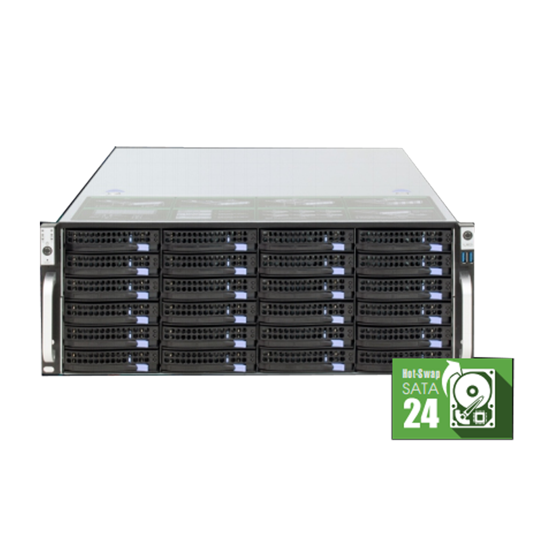 Thiết bị ghi hình NAS Vantech VPS-24NAS (24 Bay Hotswap iSCSI RAID-0/1/5/6)