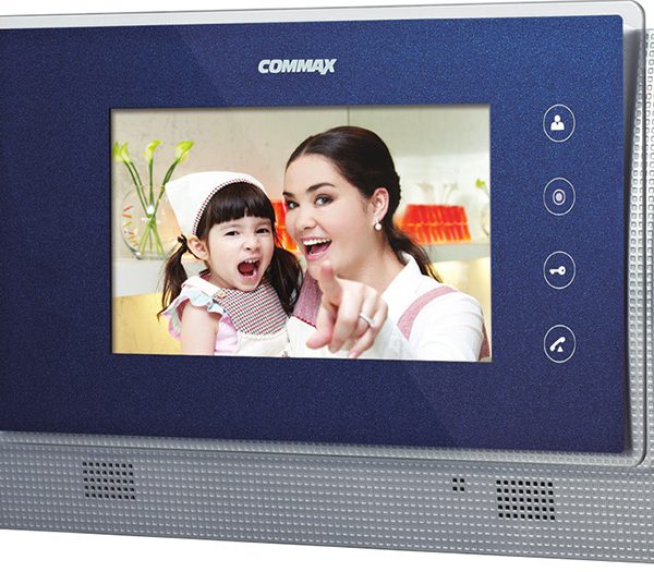 Màn hình màu 7" LCD COMMAX CDV-70UM kết nối 2 camera gọi cửa, khe cắm thẻ nhớ Micro SD