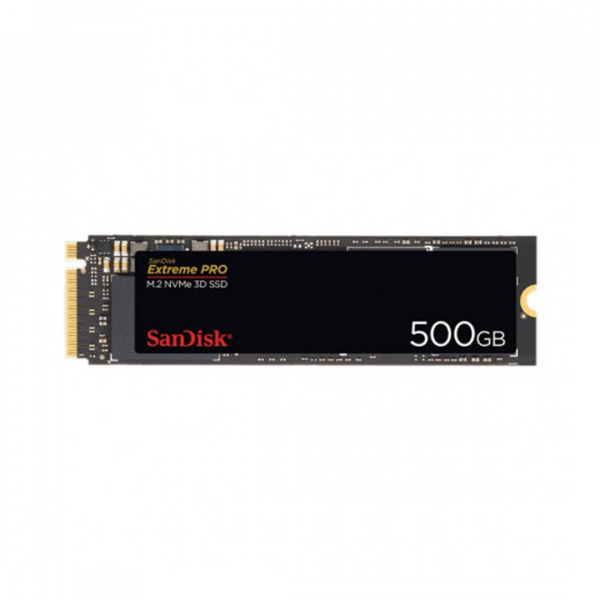 Ổ cứng gắn trong SanDisk Extreme PRO® M.2 NVMe 3D SSD, SSDXPM2 500GB, Read 3,400MB/s, Write 2,500MB/s, SDSSDXPM2-500G-G25