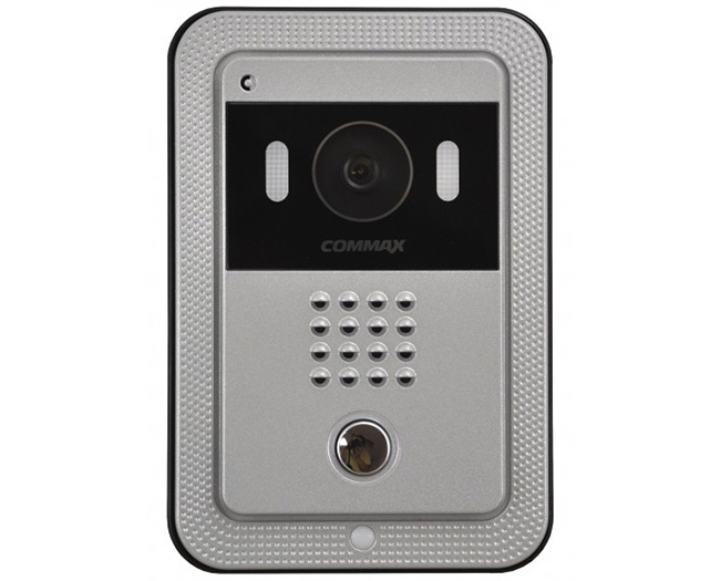 Camera màu gọi cửa COMMAX DRC-4FC vỏ kim loại, kết nối 4 dây,đèn led tự động, nguồn 12V