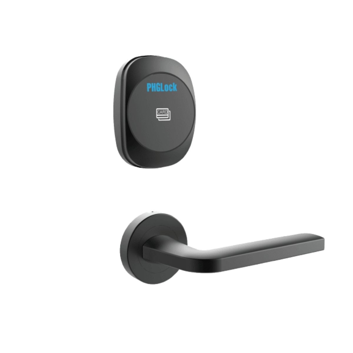 Khóa cửa khách sạn thẻ MF08, chìa khóa cơ PHGLock MF2112 màu đen