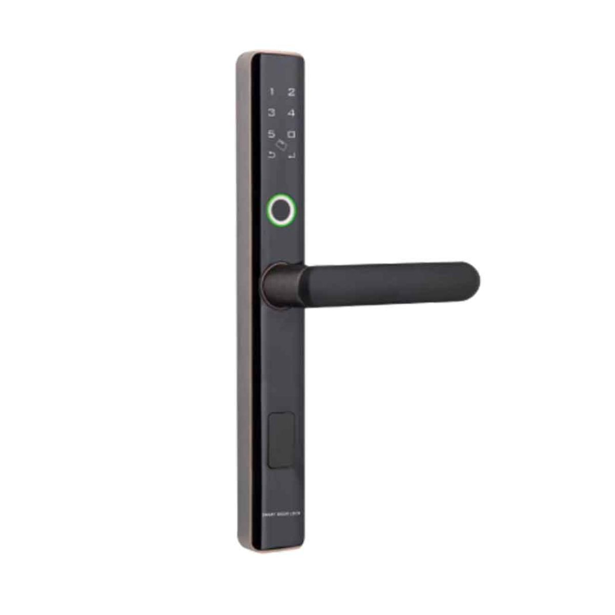 Khóa vân tay cửa nhôm PHGLock FP5501 mở khóa bằng vân tay, thẻ từ, mã số, chìa khóa cơ