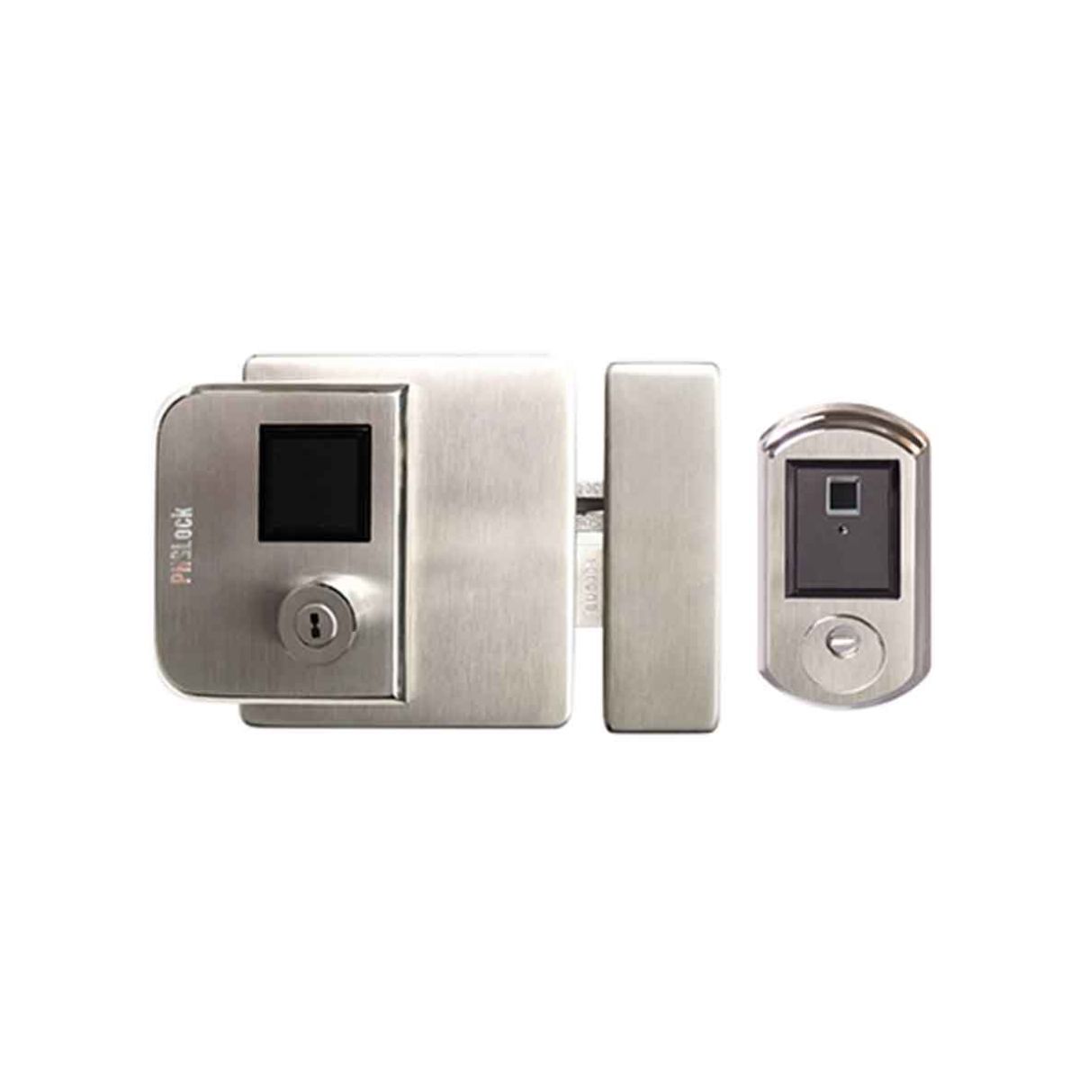 Khóa cửa cổng thẻ từ, chìa cơ PHGLock KE38 có nắp che ngoài trời