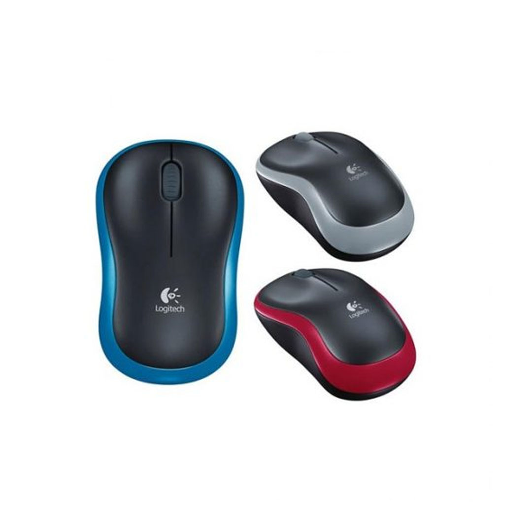 Chuột máy tính Logitech M185 (Grey, Blue, Red)
