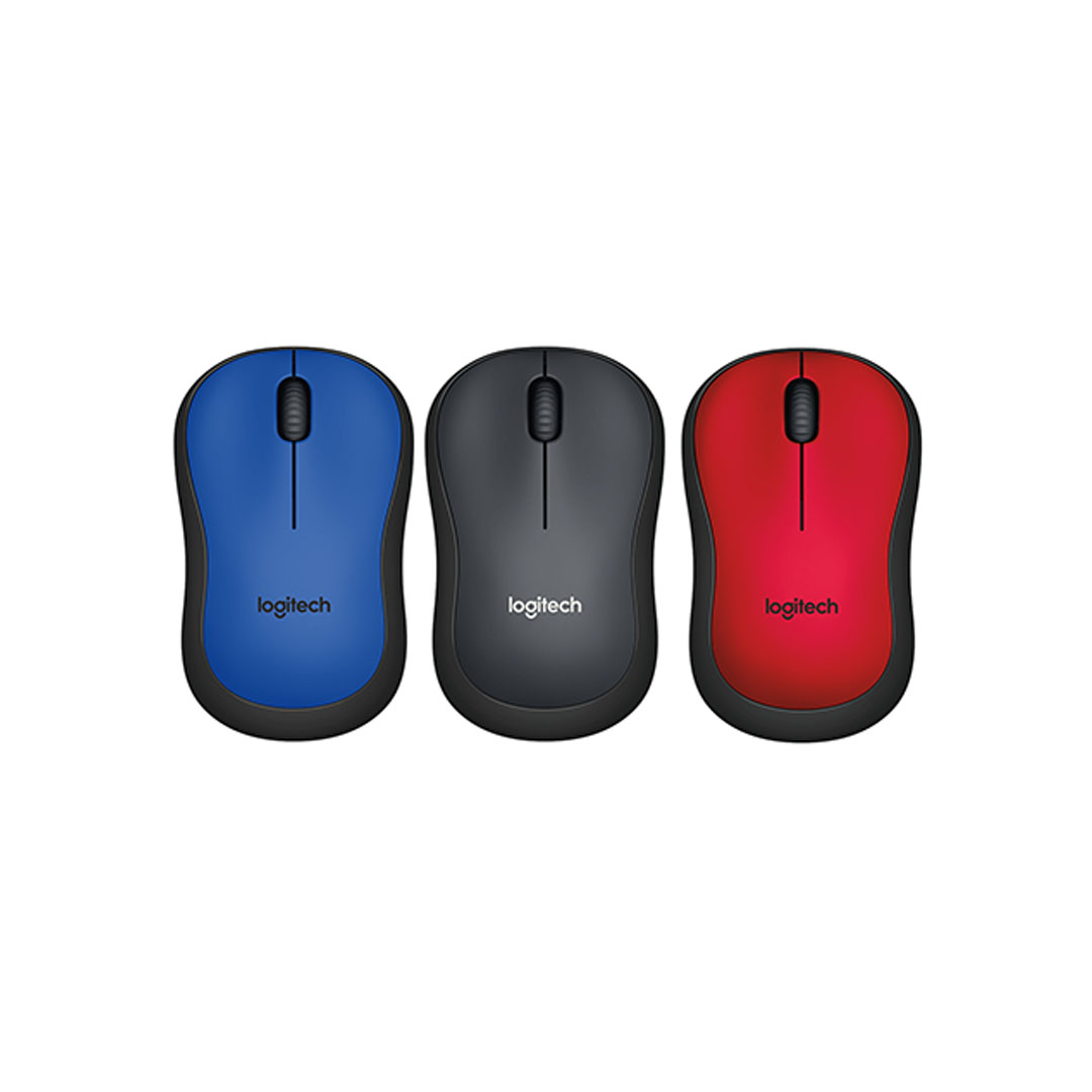 Chuột máy tính Logitech M221 (Black, Blue, Red)