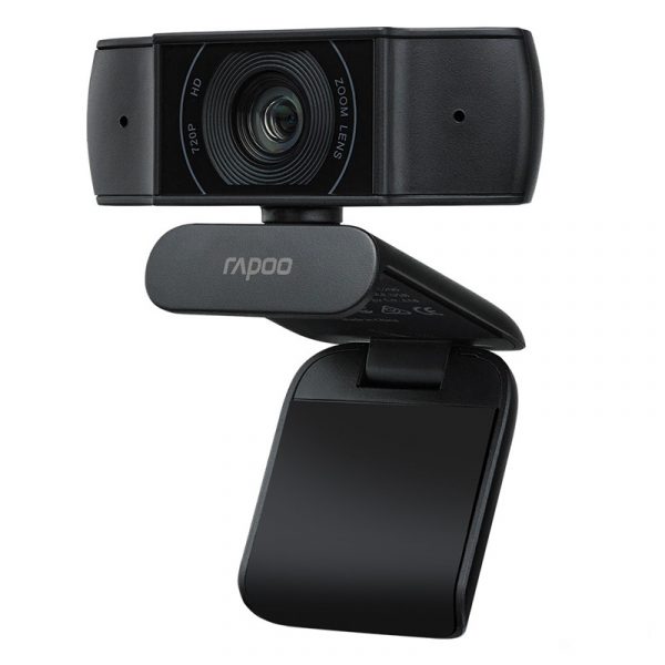 Webcam cho máy tính Rapoo C200 HD 720P micro đa hướng, học online, họp trực tuyến