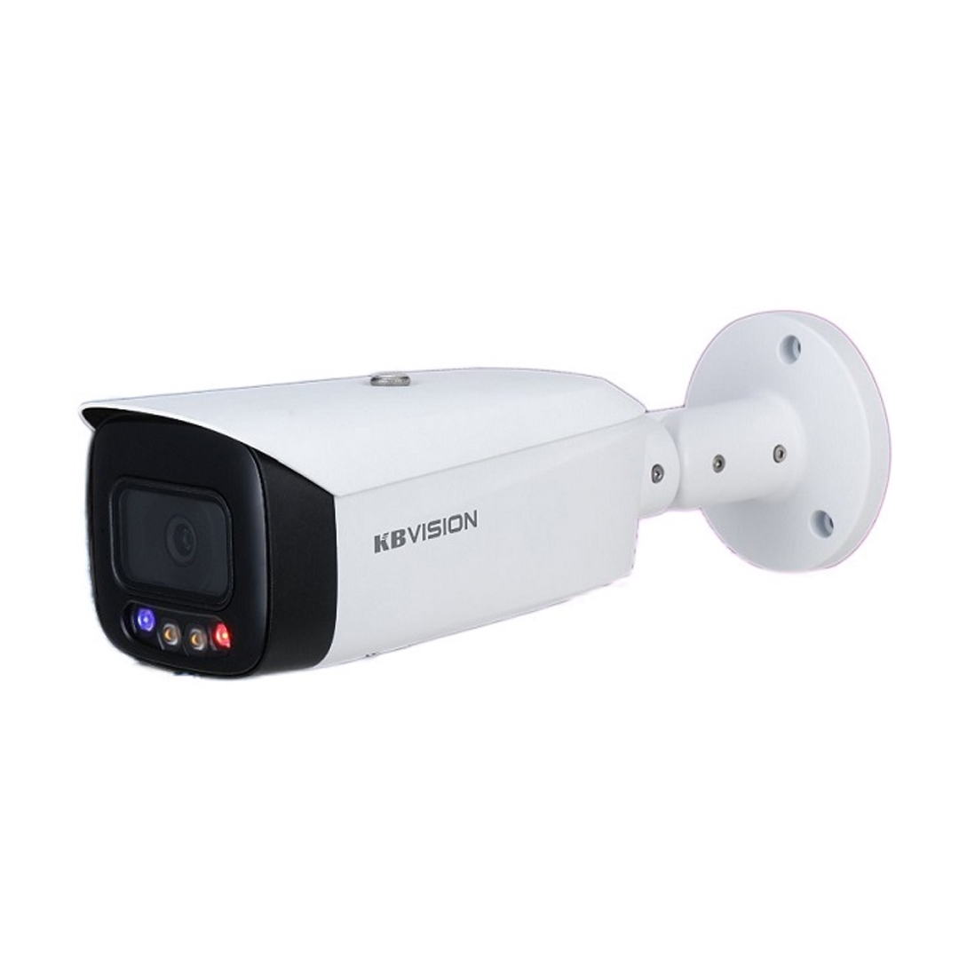 Camera 4 Megapixel AI Full Color báo động chủ động KBVISION KX-CAiF4003N-TiF-A (tầm xa đèn led  40m, H.265+, tích hợp míc và loa, IP 67, chống ngược sáng 120dp)