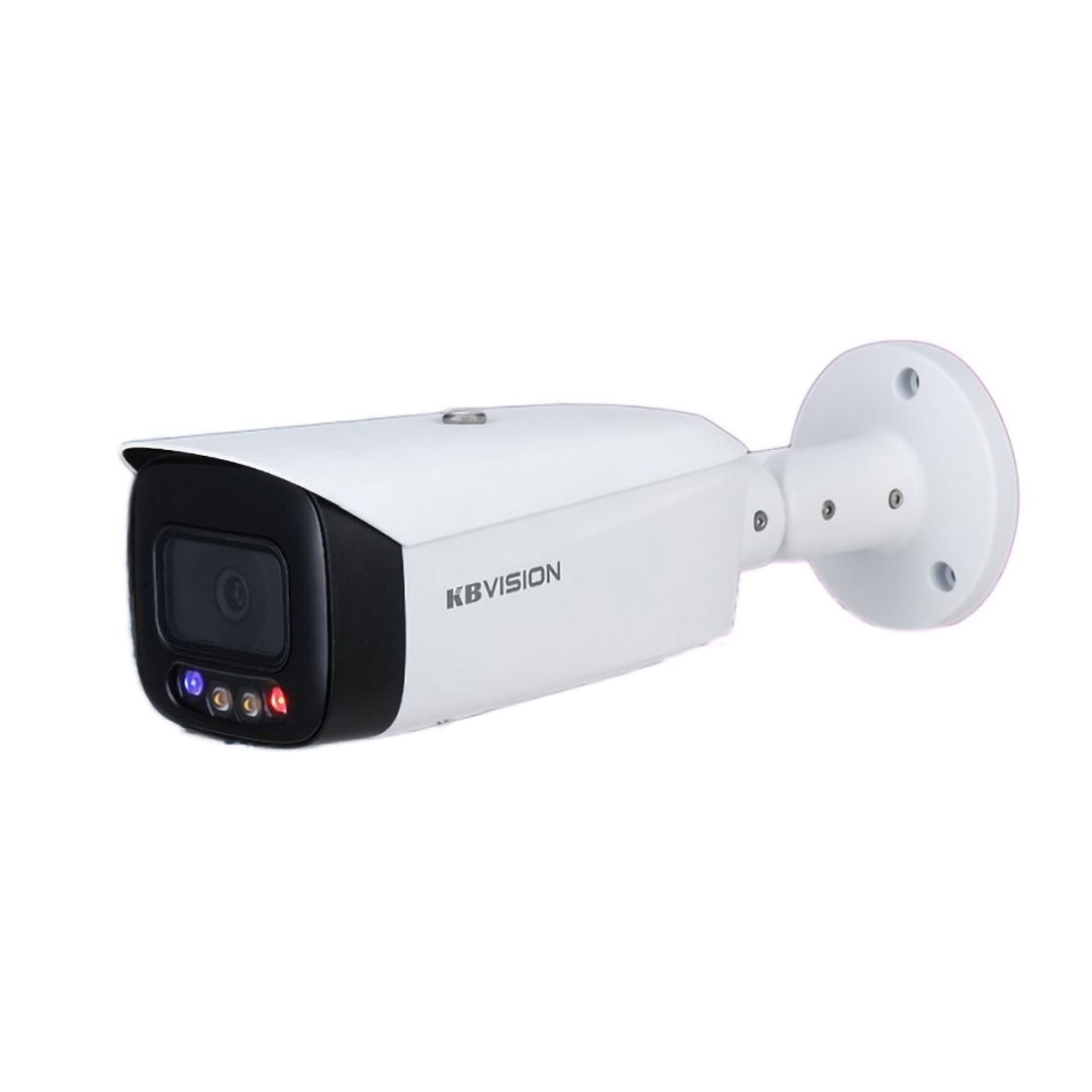 Camera 5 Megapixel AI Full Color báo động chủ động KBVISION KX-CAiF5003N-TiF-A (tầm xa đèn led 40m, H.265+, tích hợp míc và loa, IP 67, chống ngược sáng 120dp)