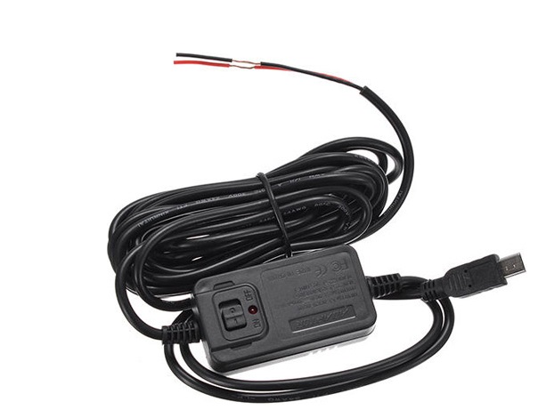 Dây nguồn có thiết bị ngắt nguồn khi ắc quy ô tô yếu (G2 ghi hình cả khi đỗ xe)