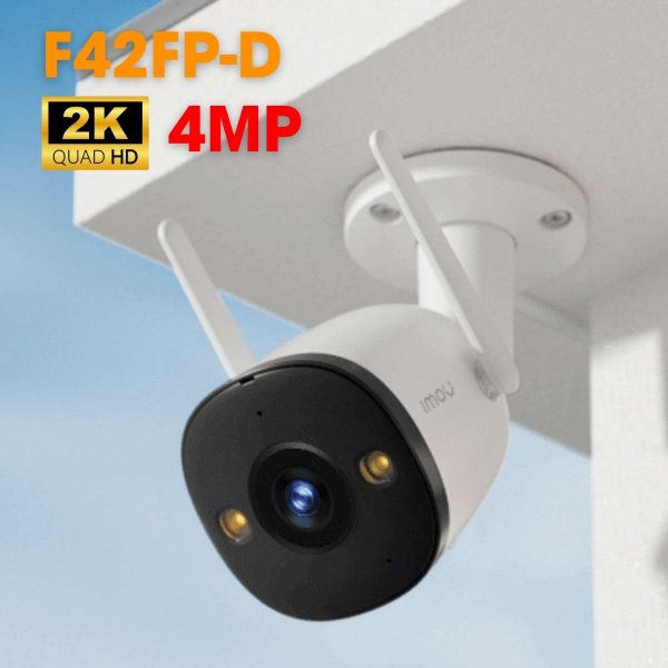 Camera ngoài trời Imou IPC-F42FP-D 4MP 2K, IP67, H.265, tầm nhìn xa 30m