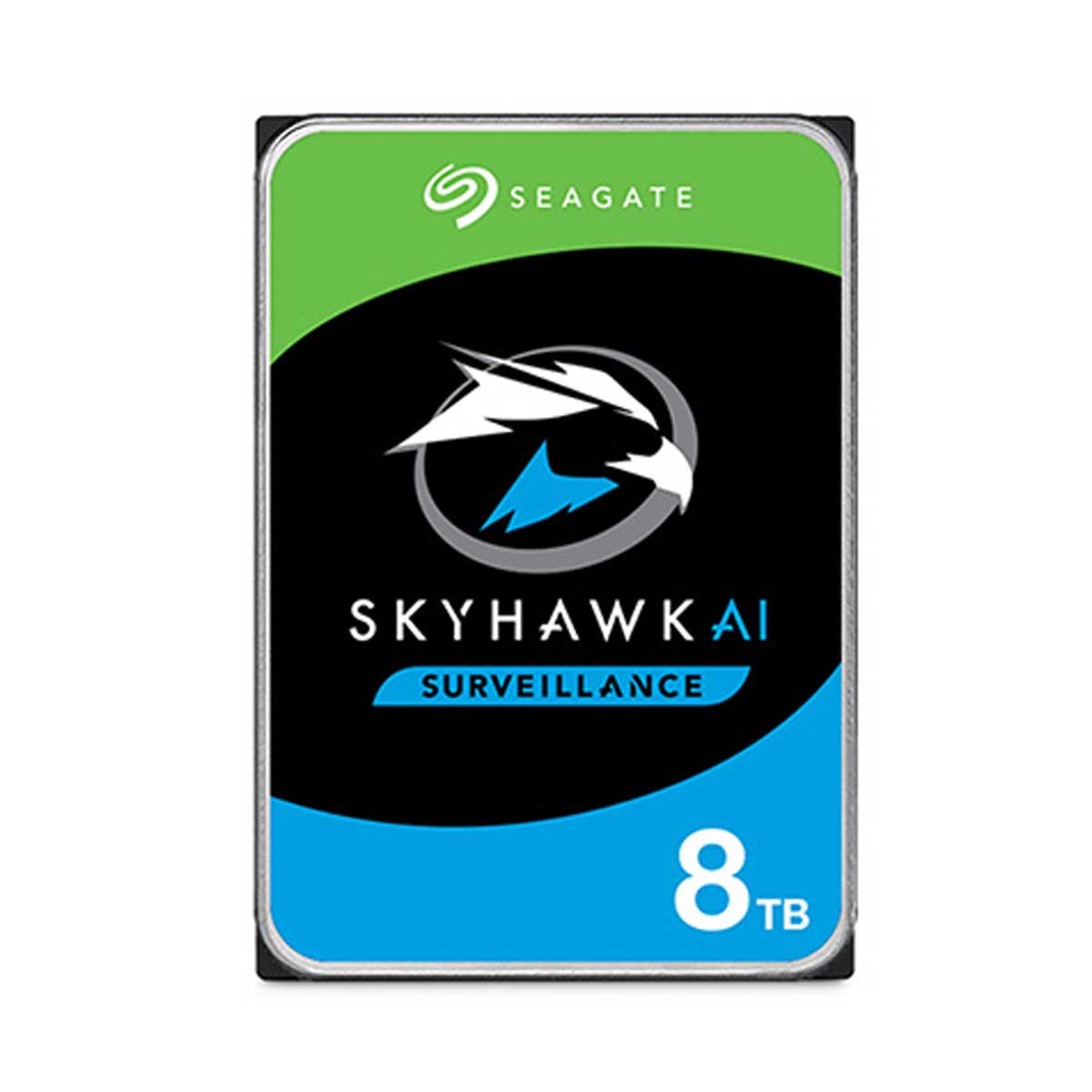 Ổ cứng 8TB SEAGATE SKYHAWK AI ST8000VE001 cảm biến chống rung RV, hiệu năng 235 MB/s, Cache 256MB