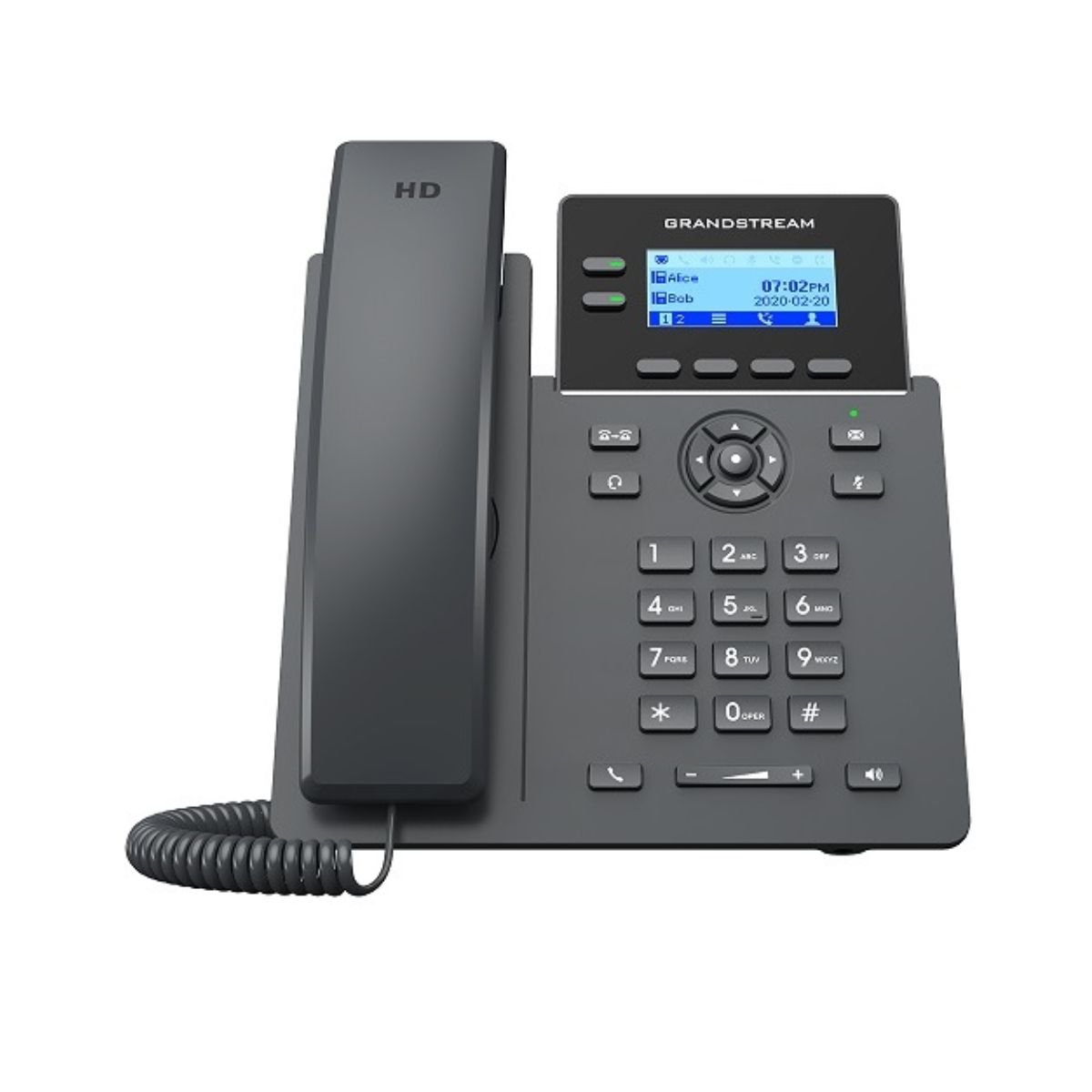 Điện thoại IP không dây wifi Grandstream GRP2602W 4 tài khoản SIP, màn hình LCD 2.21 inch, âm thanh chuẩn HD