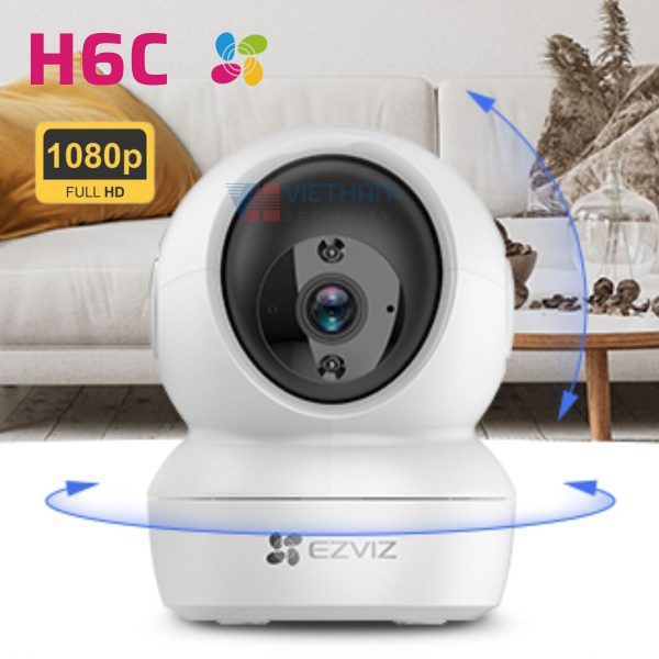 Camera Ezviz H6C 2MP 1080P wifi không dây, đàm thoại 2 chiều, hồng ngoại 10m