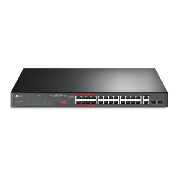 Switch PoE 24 Port TP-Link TL-SL1226P 250W PoE Power, 2× Gigabit Non-PoE