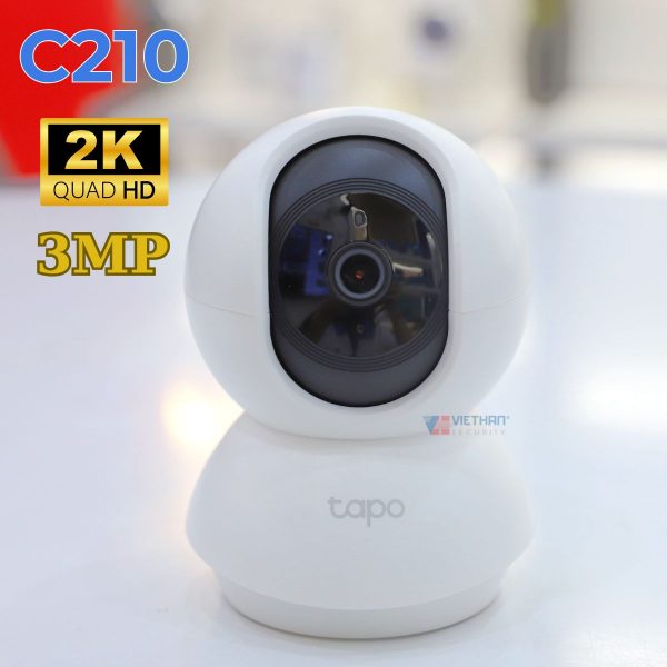 Camera TP-Link Tapo C210 3MP cảnh báo chuyển động, tích hợp mic và loa