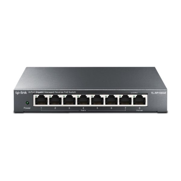 Switch PoE 8 cổng gigabit TP-Link TL-RP108GE 10/100/1000 Mbps Cổng RJ45