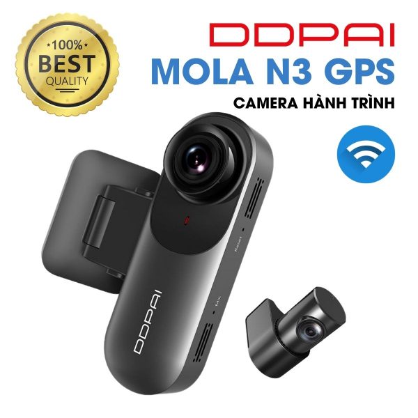 Camera hành trình ô tô DDPai Mola N3 GPS, wifi, Cảnh báo làn đường, va chạm ADAS