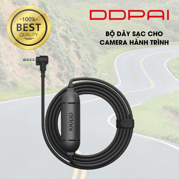 Bộ dây sạc cho camera hành trình DDPai Mini dây cáp 3.5m