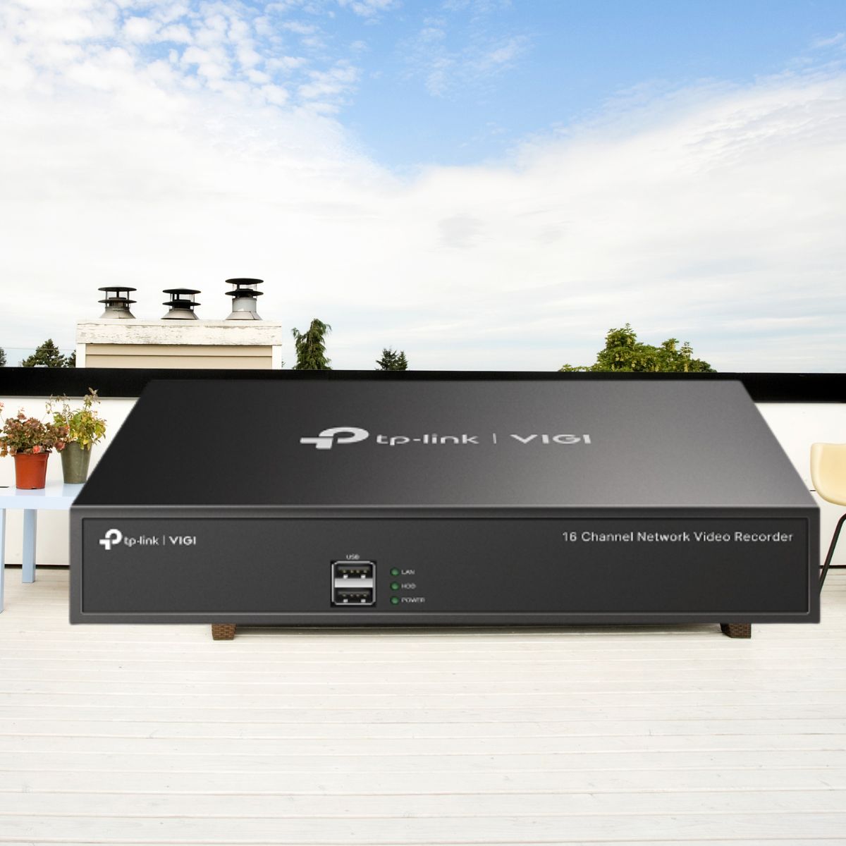 Đầu ghi hình 16 kênh TP-Link VIGI NVR1016H 1 SATA, giám sát từ xa, hỗ trợ camera đến 8MP