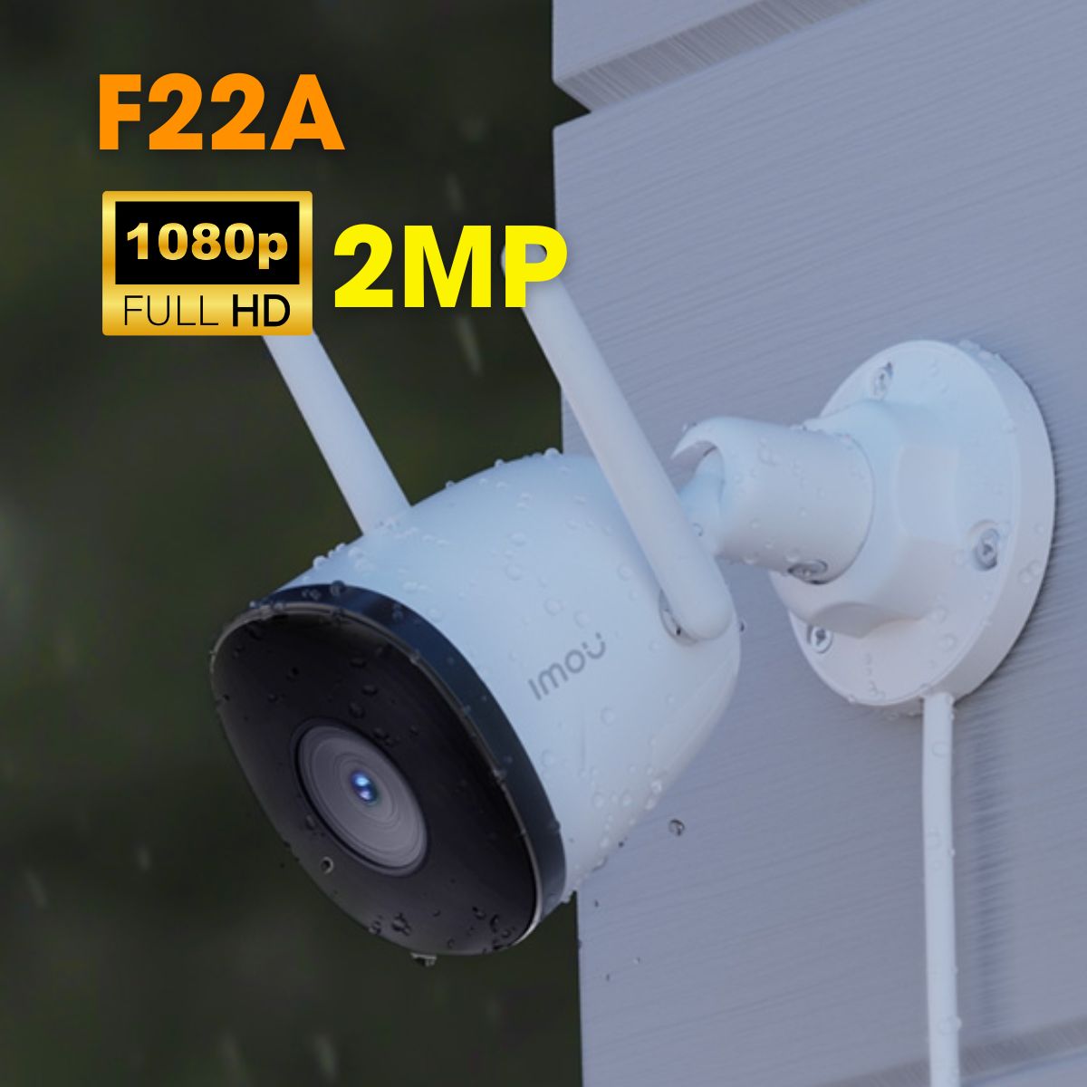 Camera IP thân Poe ngoài trời 2Mp Imou F22A hồng ngoại 30m, chống báo động giả