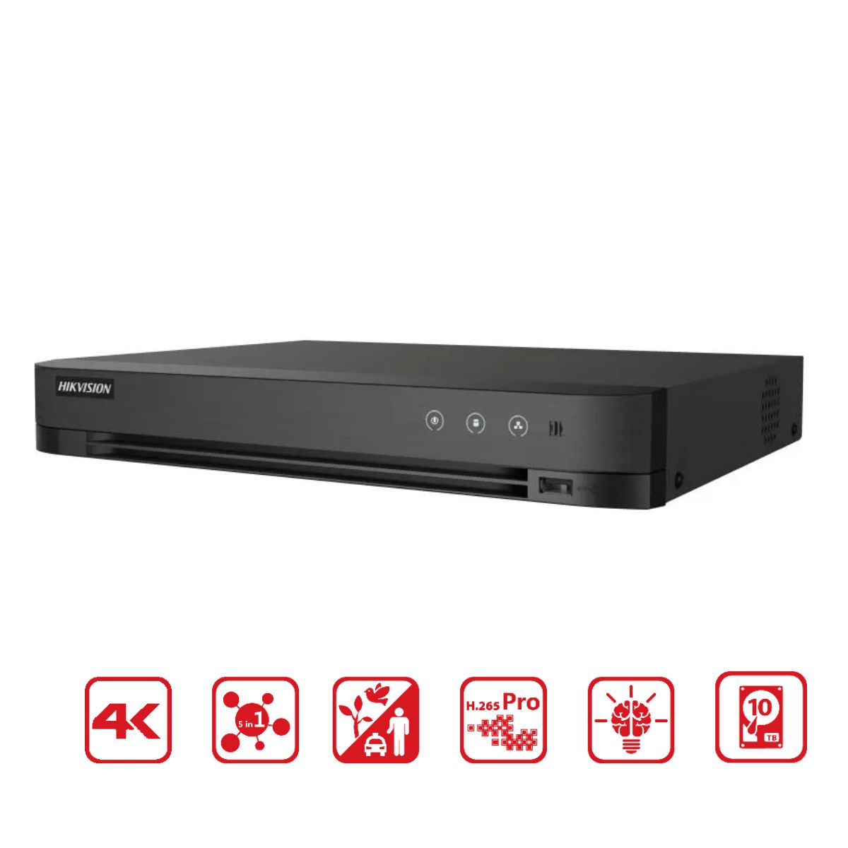 Đầu ghi camera Hybrid TVI-IP 4K 4 kênh chống báo động giả Hikvision iDS-7204HTHI-M1/S ( C ) 1 SATA đến 10TB,  chuẩn nén H265 PRO+