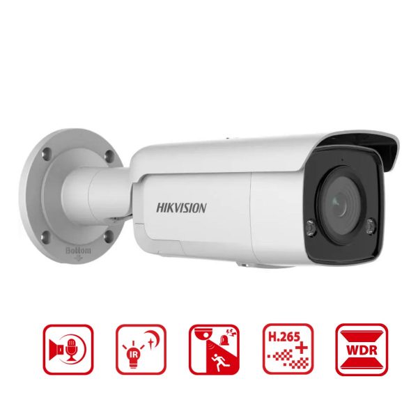 Camera IP thân Hikvision DS-2CD2T46G2-ISU/SL (C) 4MP, hồng ngoại 60m, chống báo động giả